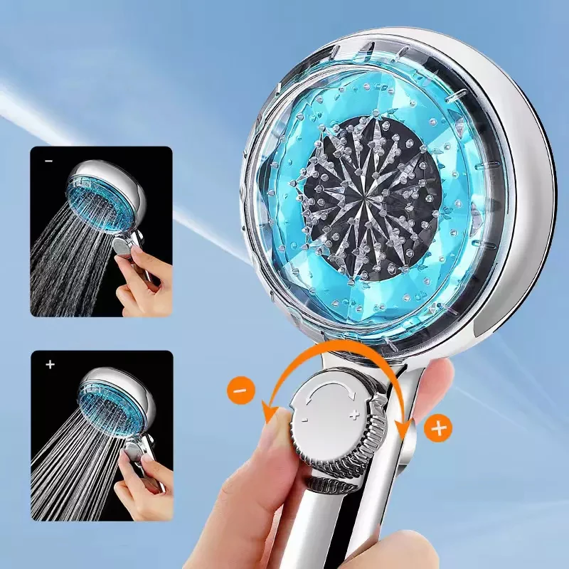 Temperature Sensor Led Shower Head Color Changing Hand Shower Spray