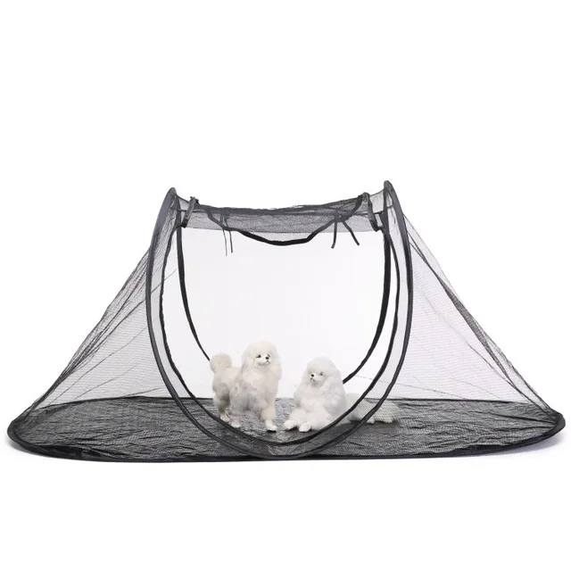 Stock dog mosquito net outdoor tent pet dogs travel products kennel breathable mosquito proof cover wholesale supplies