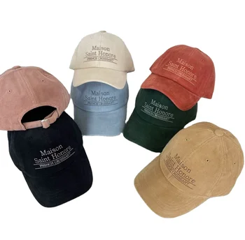 hat men women trucker cap wholesale corduroy baseball caps personalized custom 6 panel hat sports  baseball caps embroidery logo