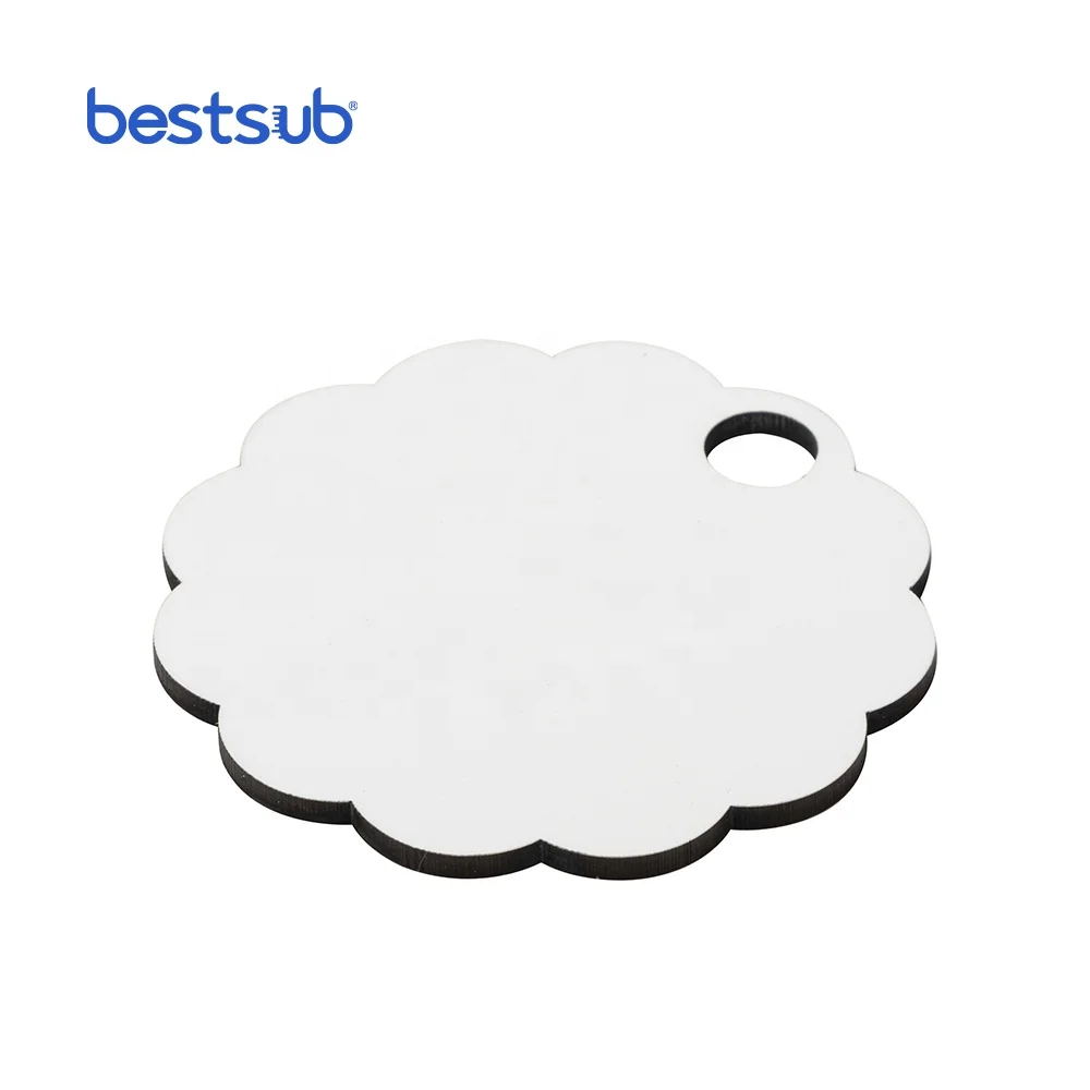 BestSub Sublimation Custom Name Plate Hardboard MDF Wood Photo Badge Tag for 40oz Tumbler Straw Lid