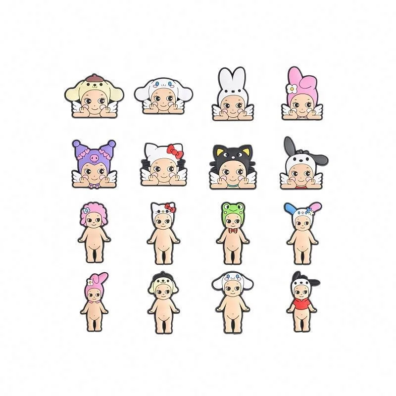 20 Charmes Kawaii Pour Chaussures - Décos PVC Anime Mignonnes Pour Sabots, Sandales, Bracelets