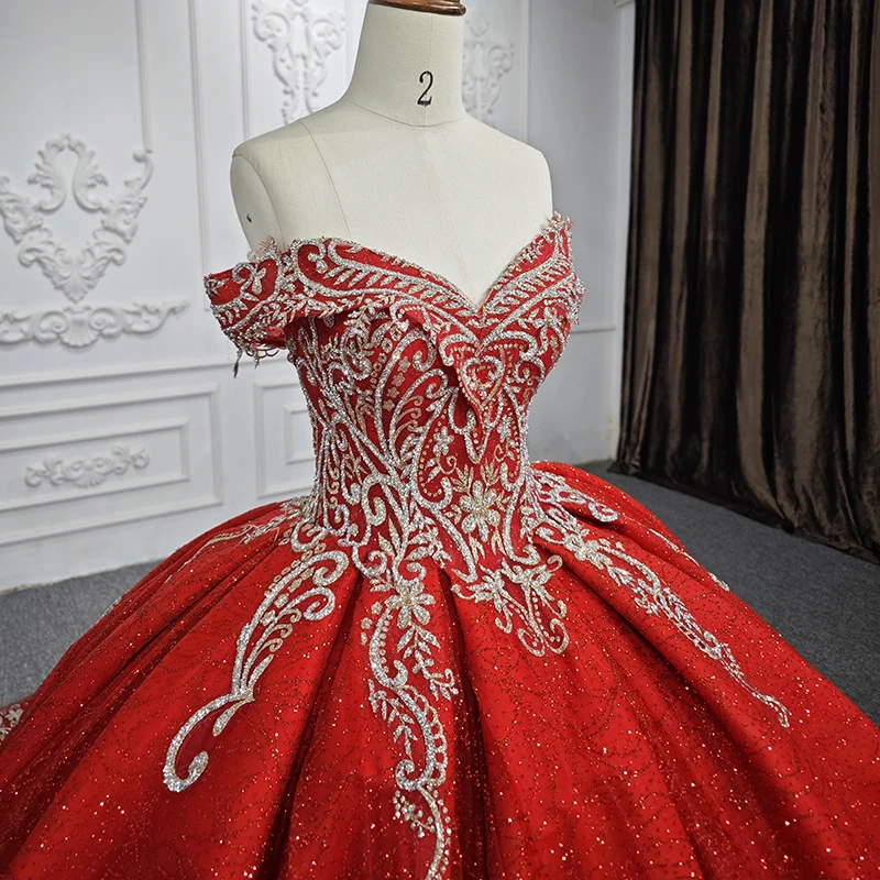 sweet 15 dresses red and gold Red and Gold Quince Dress with Cape Sleeves