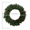 96-mesh pine and cypress wreath (with red pine cones)
