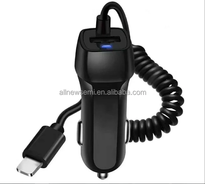 USB cable car charger with type-C interface