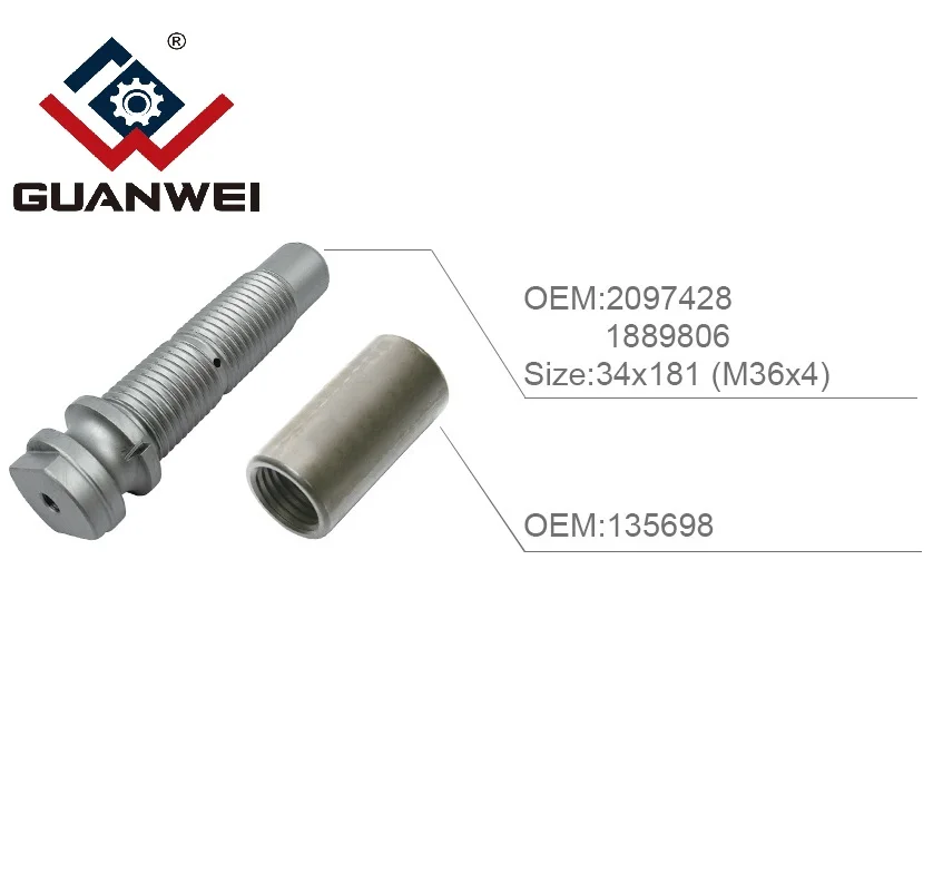 Truck Parts Spring Pin with Bushing - OEM 2097428/1889806/135698