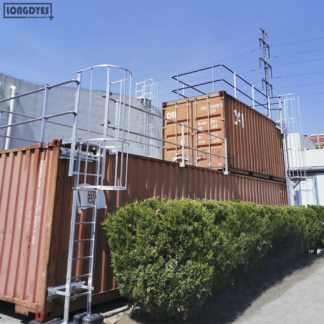 Container Fall Protection System - Horizontal Lifeline & Vertical ...