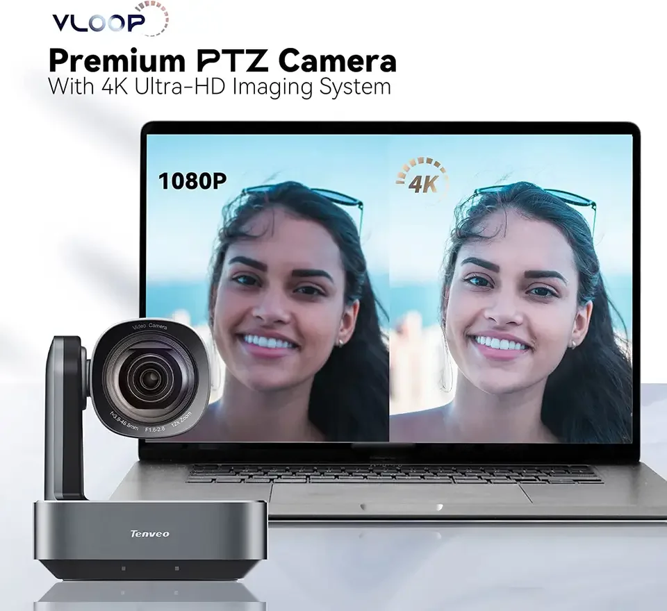 Tenveo PTZカメラ 4K UHD イメージングシステム VL12U TEVO-VL12U AI 12X AI autotracking USB HDMI IP 4K PoE Camera