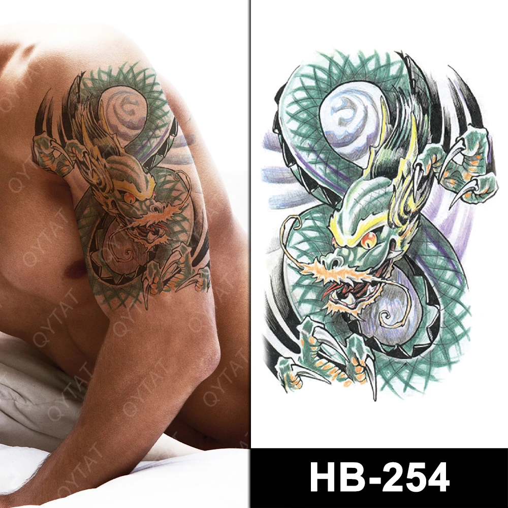 Temporary Tattoos Naruto Waterproof  Temporary Waterproof Dragon Tattoo -  20pcs - Aliexpress