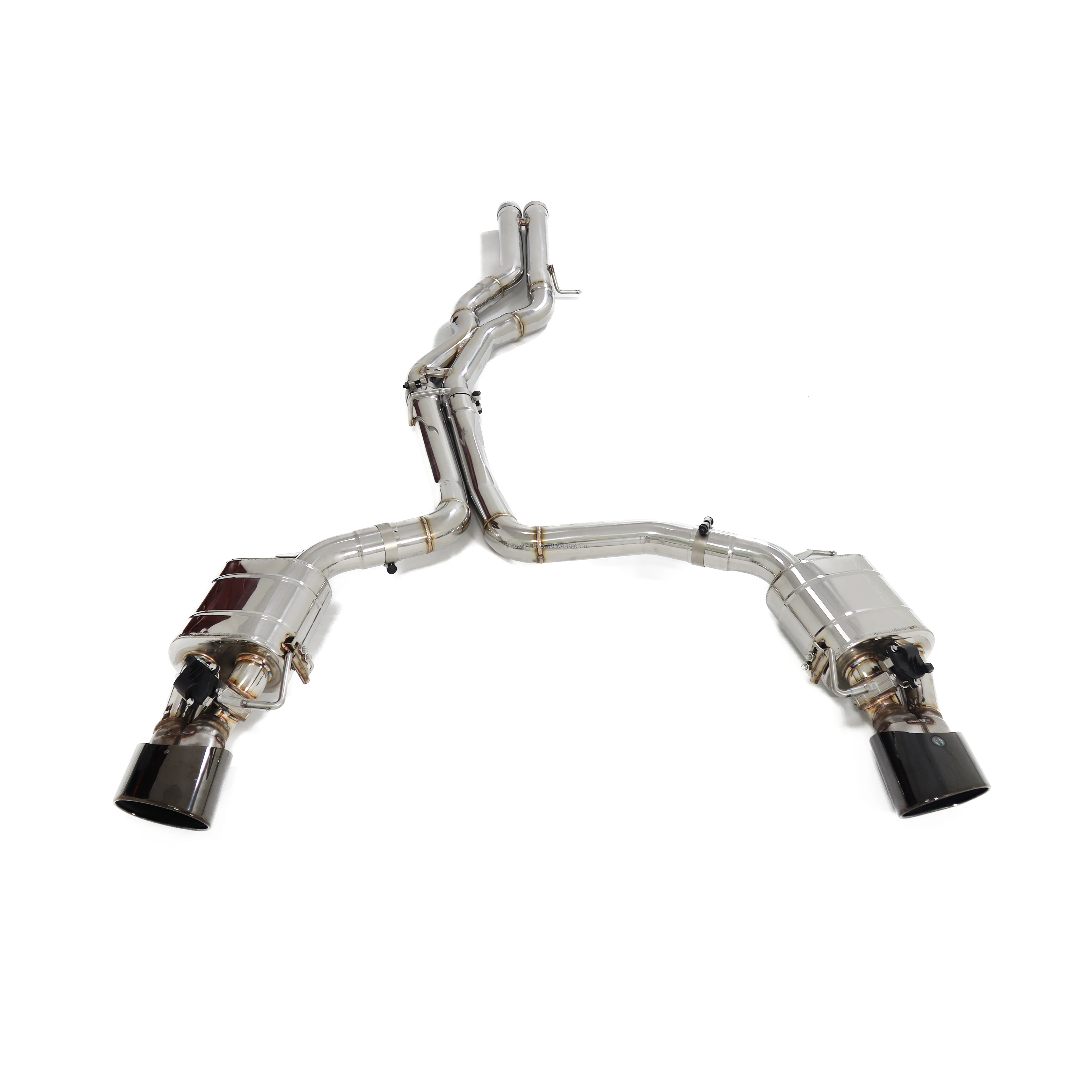 Ing Excellent Stainless Steel Catback With Electronic Valve Exhaust For 2013-2018 Audi S6 S7 RS6