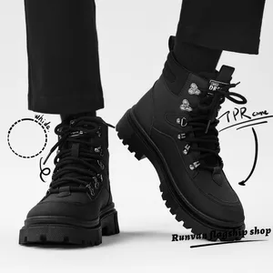 Custom men's casual boots Sports fall popular sneakers design winter men's boots safety shoes