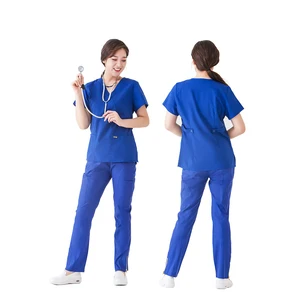 Fashionable Hospital Polyester Rayon Spandex Women's Jogger Scrub Sets Uniforms Custom Scrubs Suits