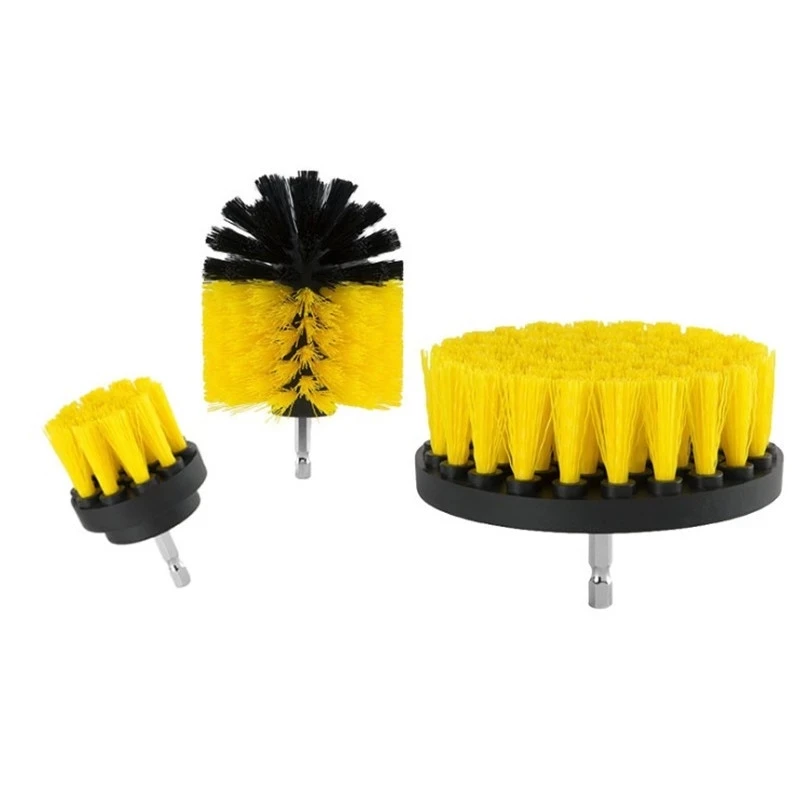 Dropship 3Pcs/Set Drill Brush Power Scrubber Cleaning Brush For