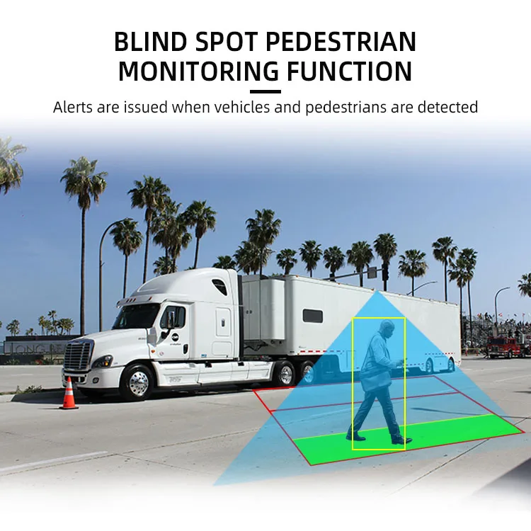 Wemaer 10.36 Inch Split Touch Screen Backup Truck Camera Monitor Kit System Back Parking Sensor BSD AI ADAS DVR manufacture