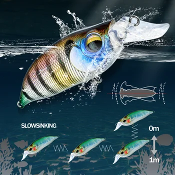Wholesale Manufacturer's Hard Bait Minnow Lure for Freshwater Fishing Attracts Salmon Trout Bass Pike Made of Durable ABS – Minnow – view 5