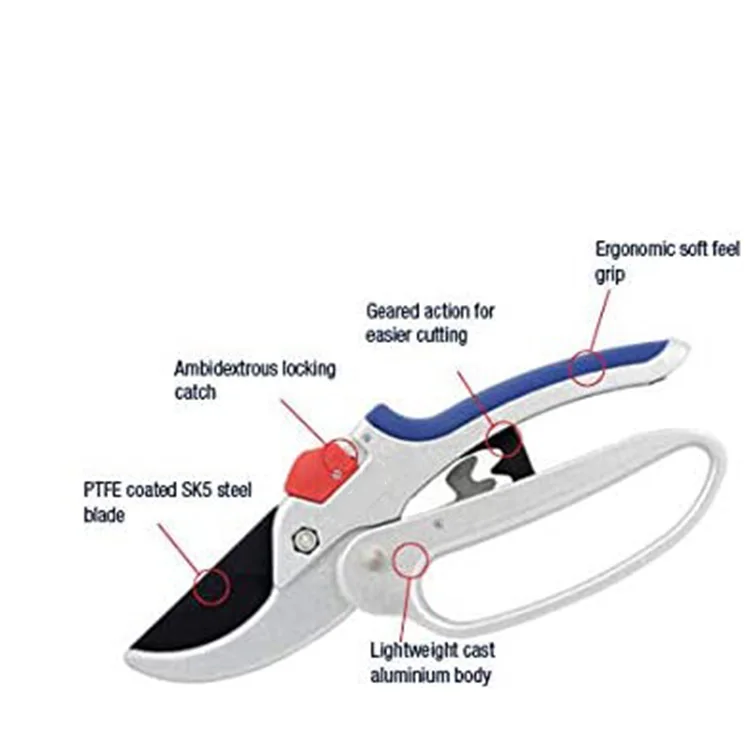 Good Quality Garden Clippers Ratchet Pruning Shears Garden Shear Scissor Trimming Rose,Floral