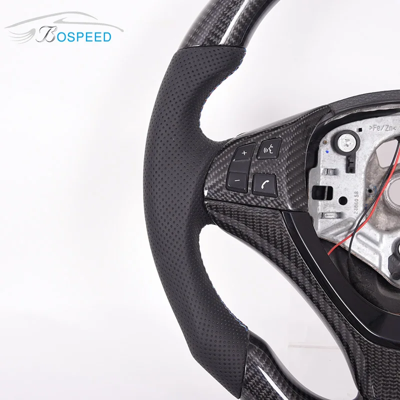 Углеродного волокна светодиодный руль для Bmw E90 E92 E93 M3