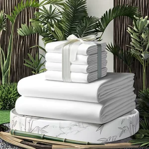 Factory Supplier Wholesale Eco Friendly 100% Natural Bamboo Duvet Cover Cool Feeling Fabric New Design  Bamboo Sheet Sets