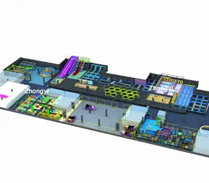 Indoor Playground Equipment Commercial Big Indoor Trampoline Park