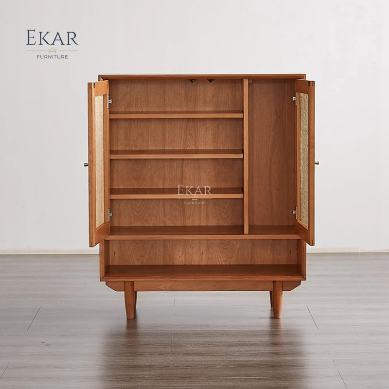 product ekar furniture modern design shoes rack muti layer home furniture wooden shoe cabinet-61