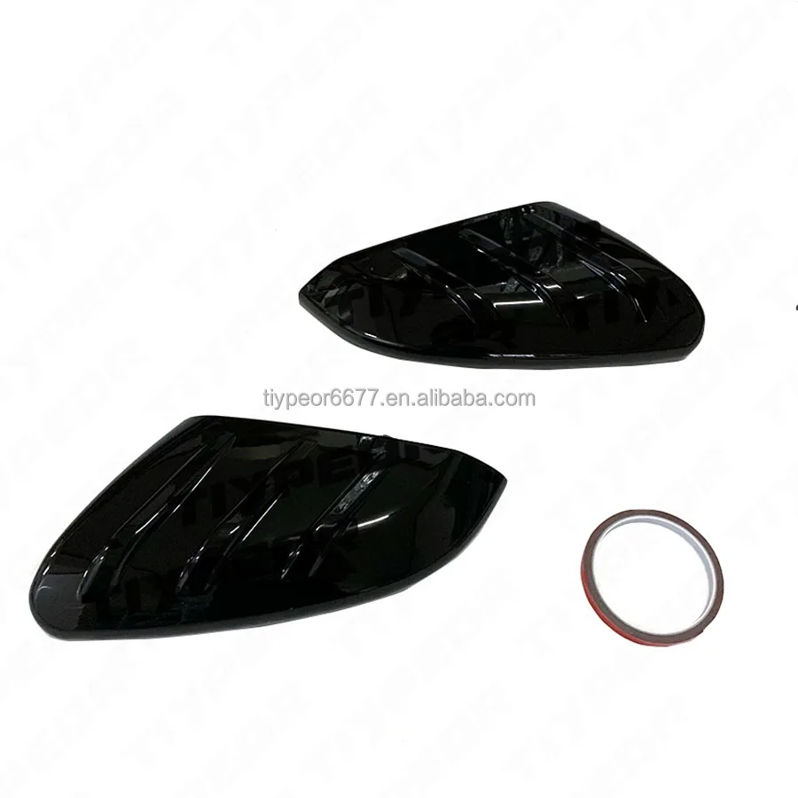 product for honda civic 10th 2016  2020 mugen style gloss black rearview side wing add on mirror cover cap-6
