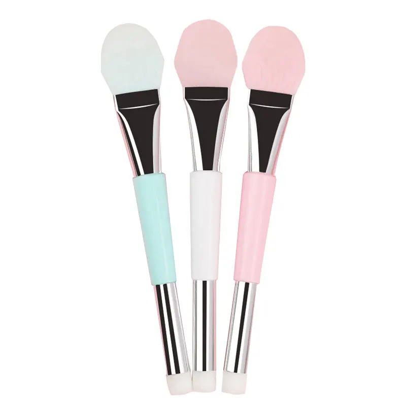 Face Mask Brush and Soft Silicone Clay Facial Mask Applicator  Dual Sided Cosmetic Beauty Tool for M