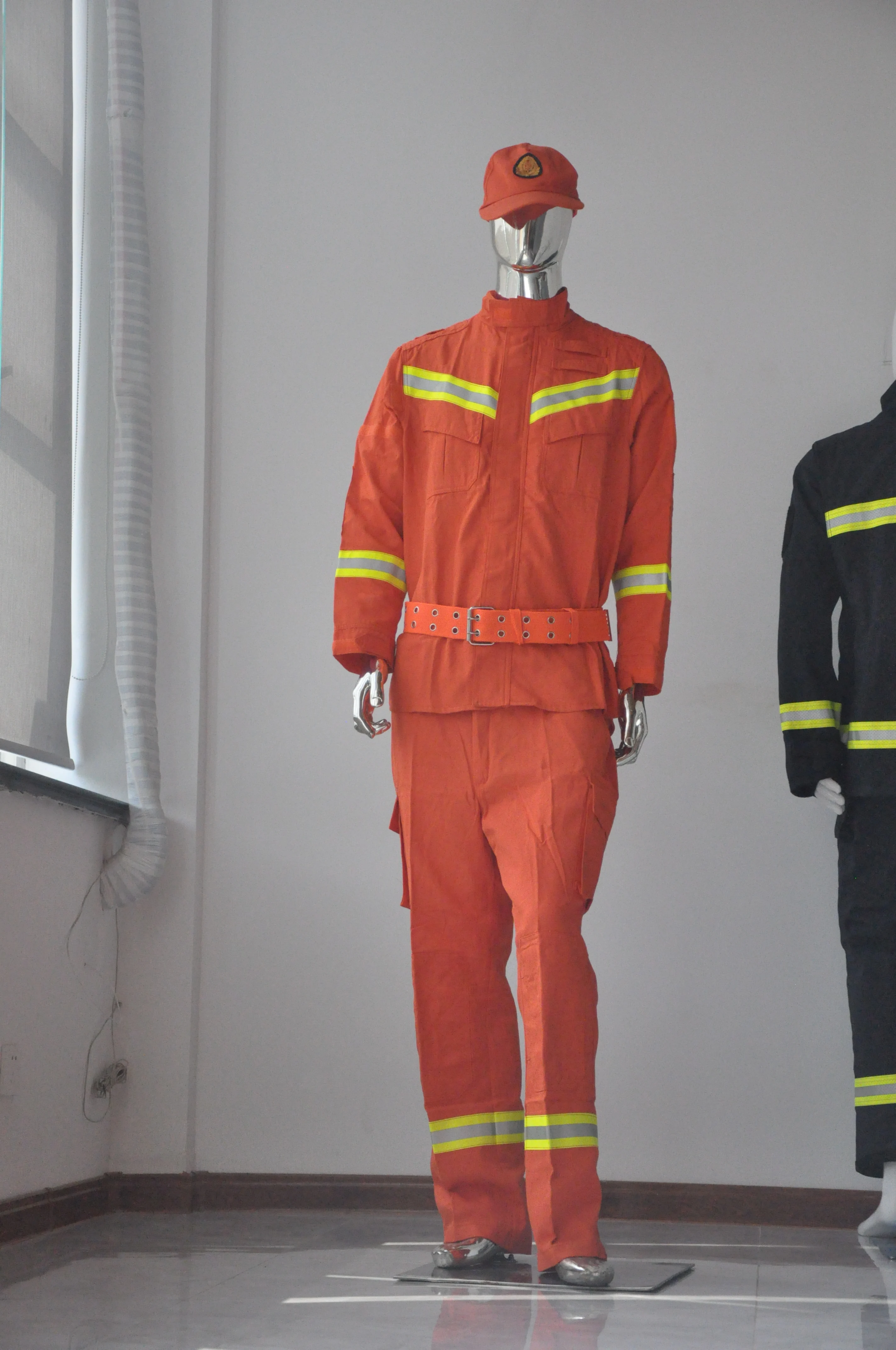 Orange Aramid fire fighting fireman urban search and Rescue suit safety uniform flame retardant