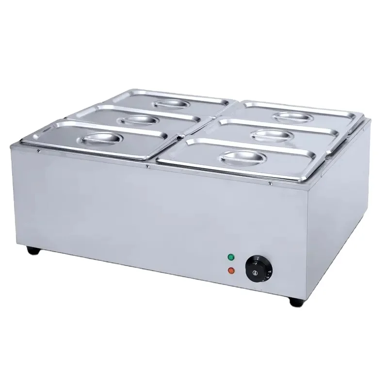 Bain Marie Professionnel Durable Restaurant Equipment Electric 6-Pan  Buffet Food Warmer Bain Marie