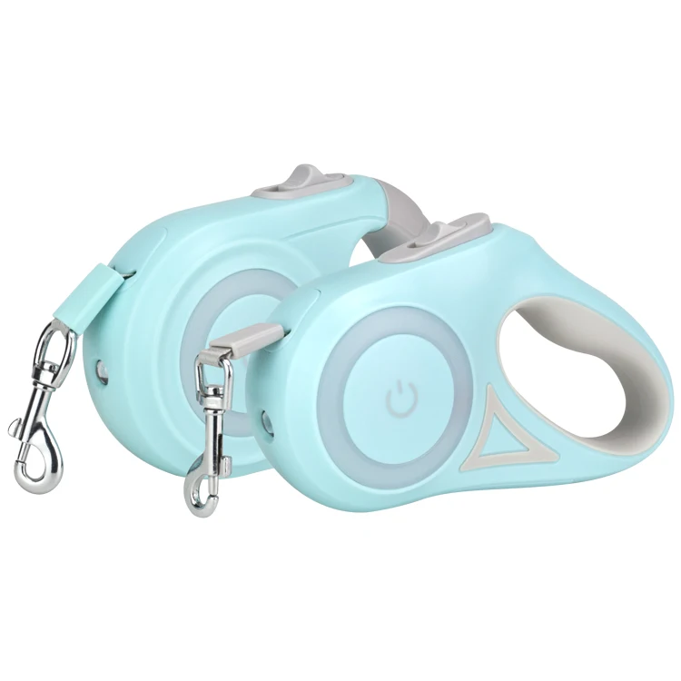 Premium Multifunction Pet Dog Retractable Leash Factory Adjustable 5m 8m 10m Padded with Lights Plastic Material