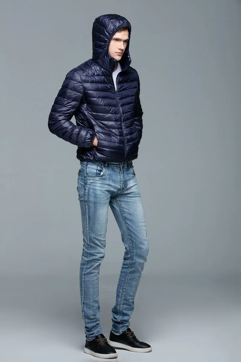Fashion Stylish Custom Design Unisex Winter Lightweight Coat Hooded Outdoorwear Men Thermal Puffer Coat Men's Winter Jacket