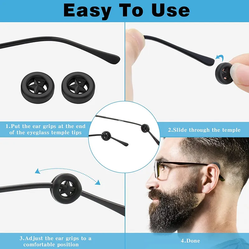 Ear grips for glasses discount