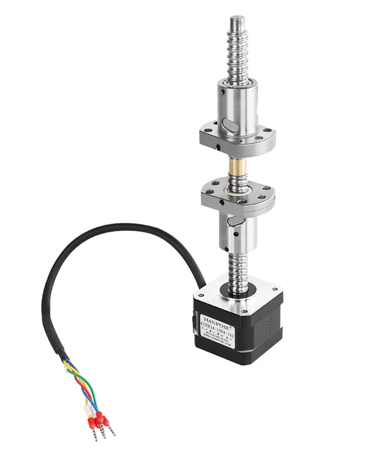 product hanpose 13a 42hb34 1204 162 34mm nema 17 ball screw motor suitable for medical machinery screw ball high speed stepper motor-9