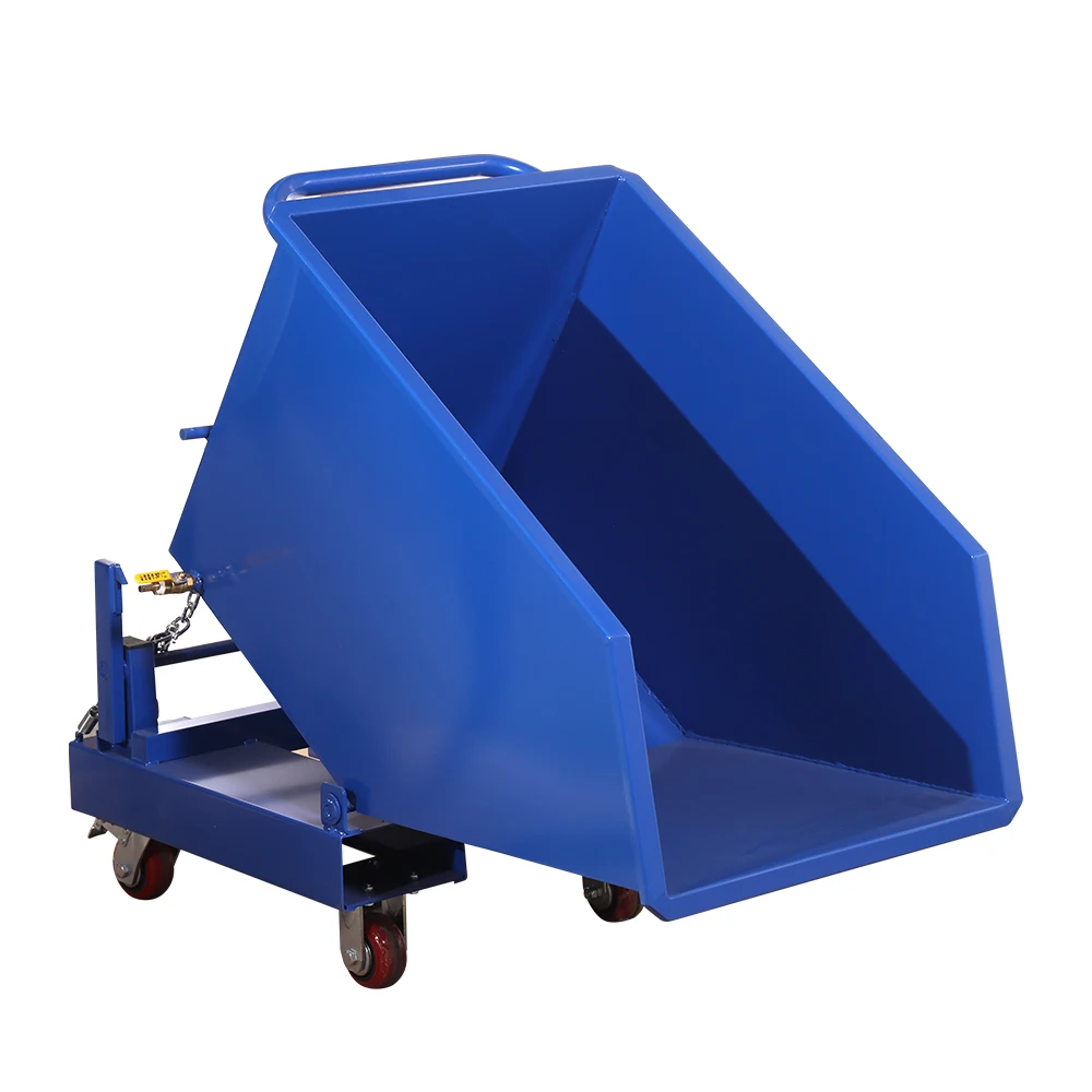 Hanyu Heavy Duty Steel Hopper Forklift Bin Tipper Self Dumping Hopper ...