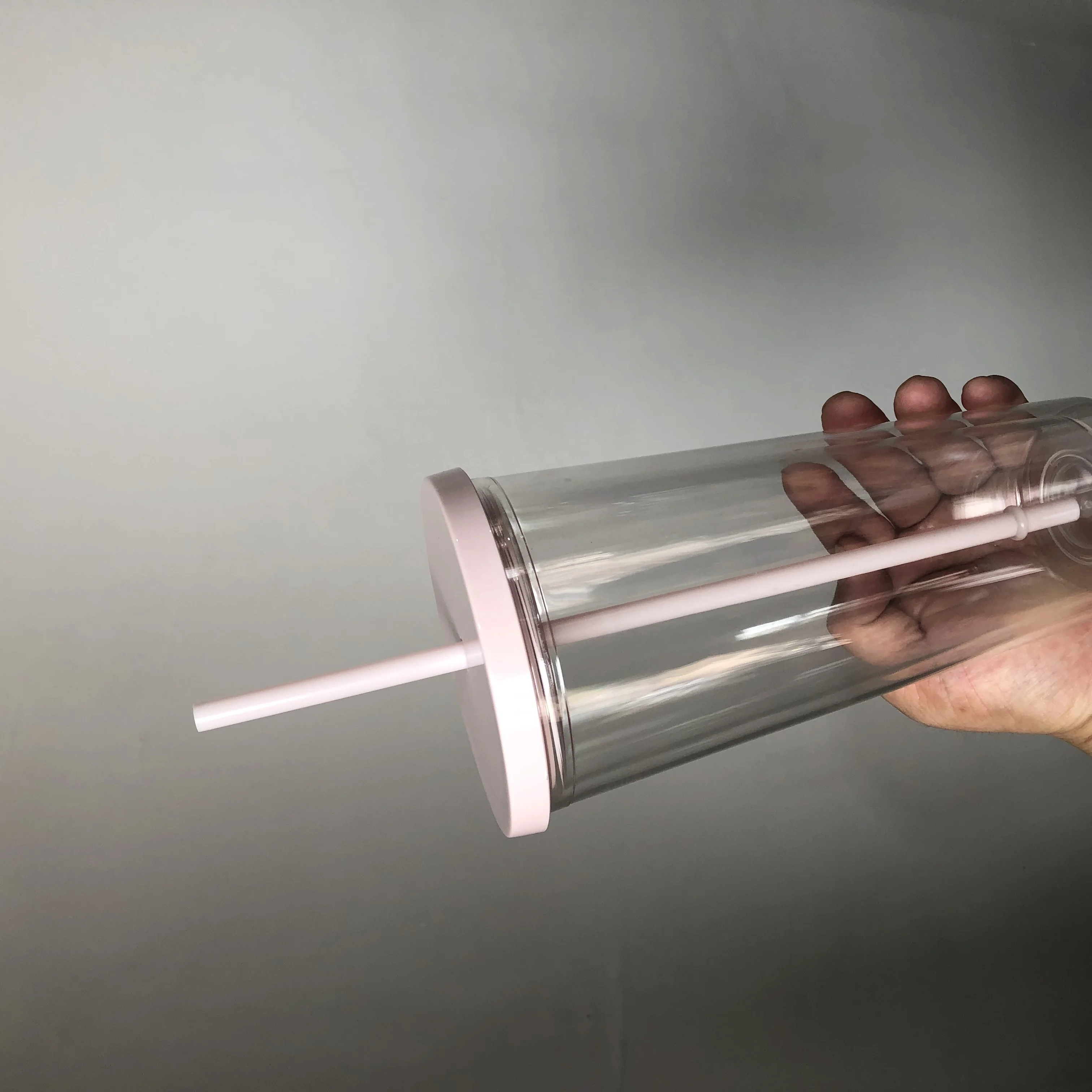 Пластиковый стакан с двойными стенками, 16 унций, 24 унции