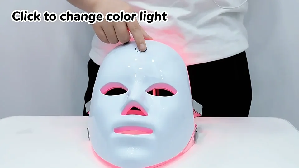 2023 Led Mask Face Korea Touch Switch Wireless 7 Color Led Beauty Face ...