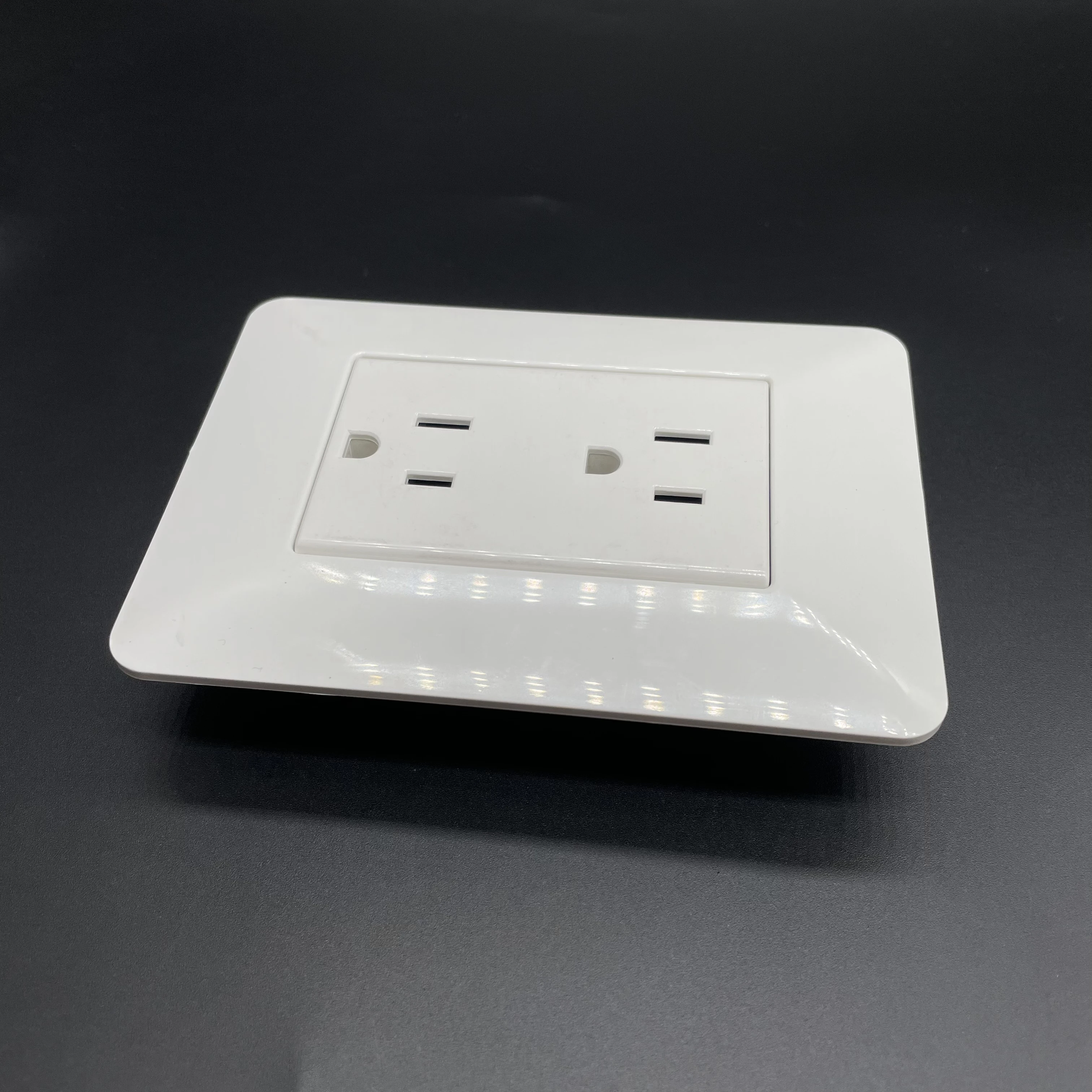 Dually Double Outlet US Standard Socket and Wall Light Switch Receptacle Electric Switches Home Sockets