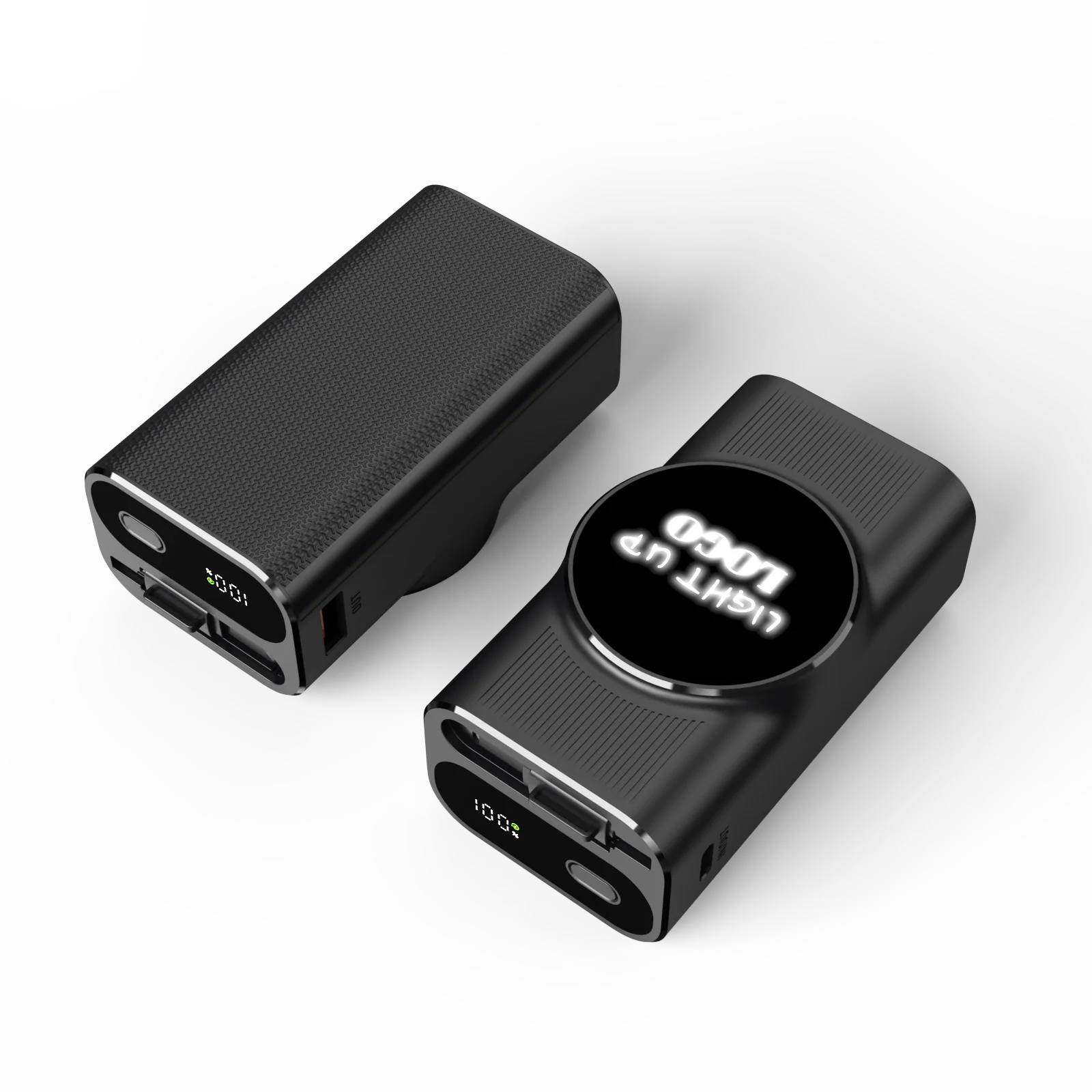 Retractable Cable Power Bank 10000mAh Portable Fast Charging Powerbank Mobile Phone Battery Charger Power Banks 22.5W for Iphone