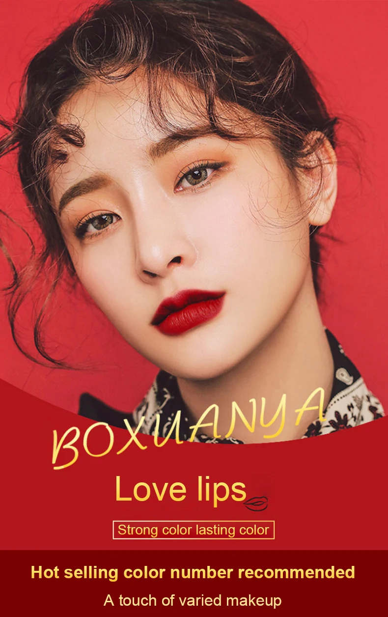 Hot Selling Velvet Waterproof Moisturizing Matte Long Lasting Anti