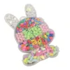 Estilo conejito de Pascua rosa