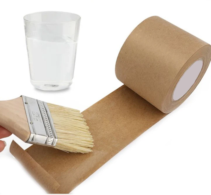 Free Sample Eco Friendly Brown Kraft Paper Packing Tape Custom