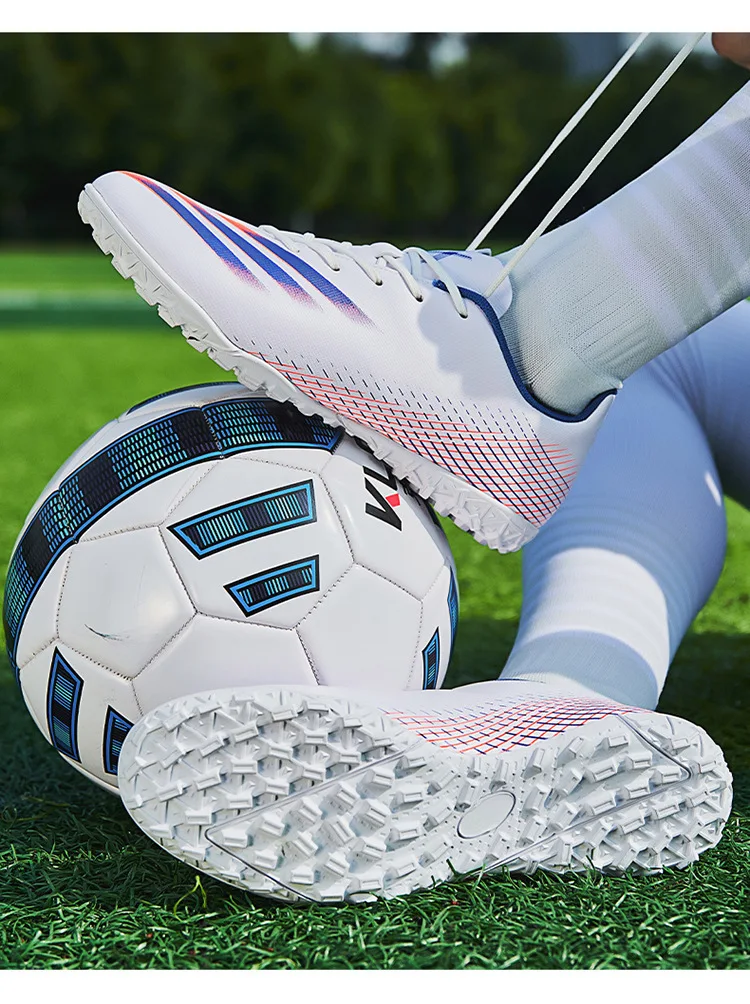 Лидер продаж, Нескользящая дышащая футбольная обувь, уличные мужские футбольные бутсы для дома Sepatu Bola, футбольная обувь для продажи