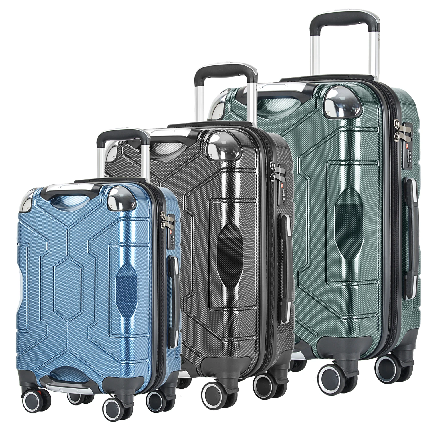 2024 New 4suitcase Travel Bags With 2024 Cup Holder Good Quality Large