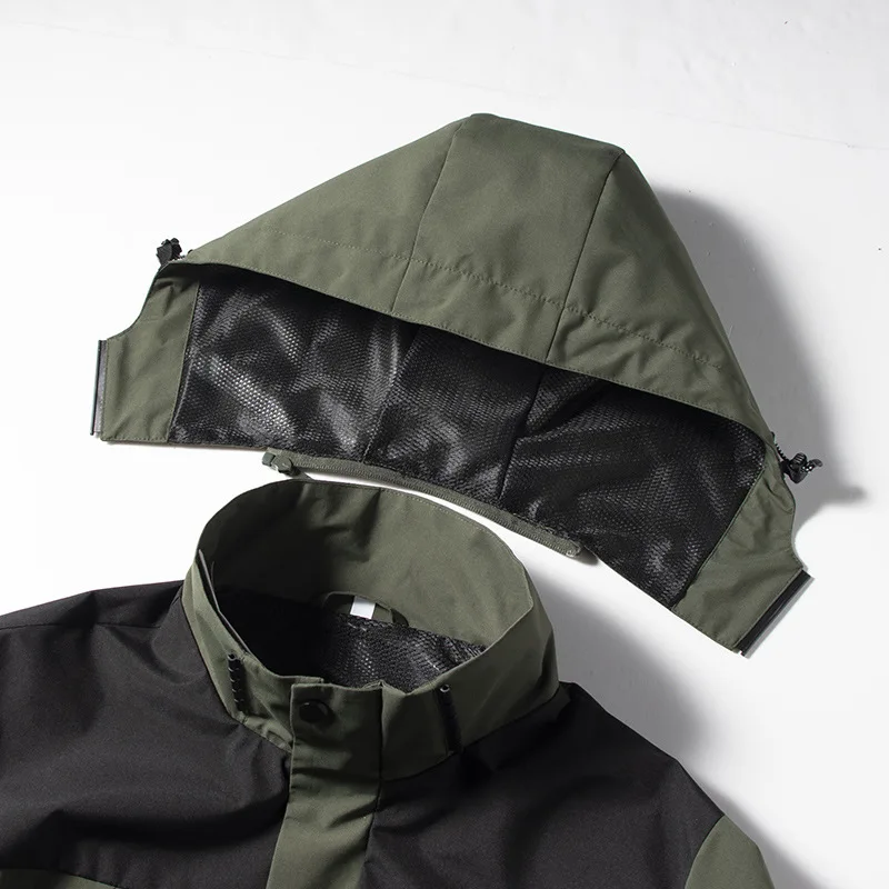 Custom Order Sports Hiking Outdoor Running Windproof Patchwork Windbreaker Jacket For Men_voghion.com
