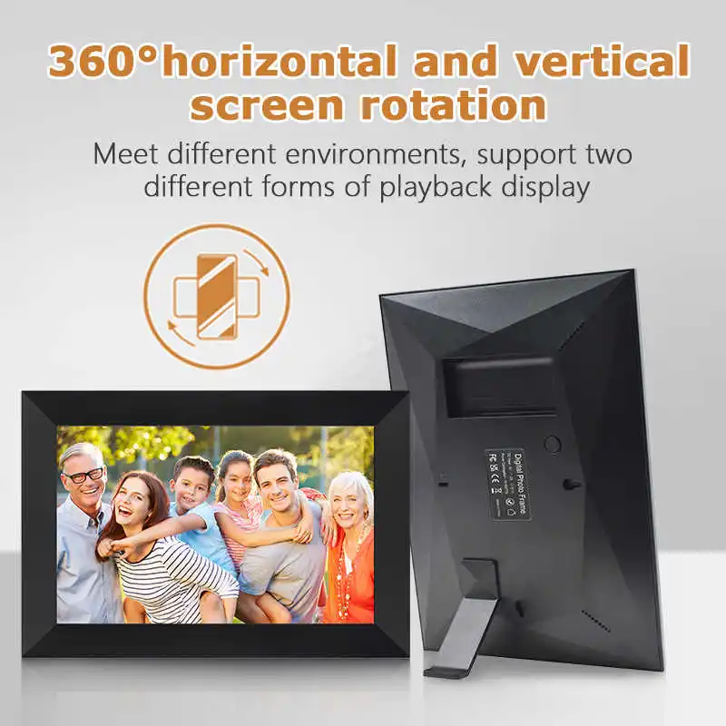 Factory Price 10.1 Inch Cloud Wifi LCD Share Video Album FrameO Free Download Digital Photo Picture Frame