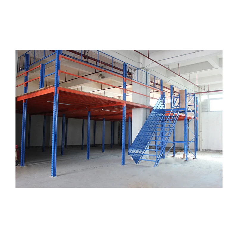 Rak Penyimpanan Gudang Rak yang disesuaikan didukung platform rak mezzanine lantai baja berkualitas tinggi