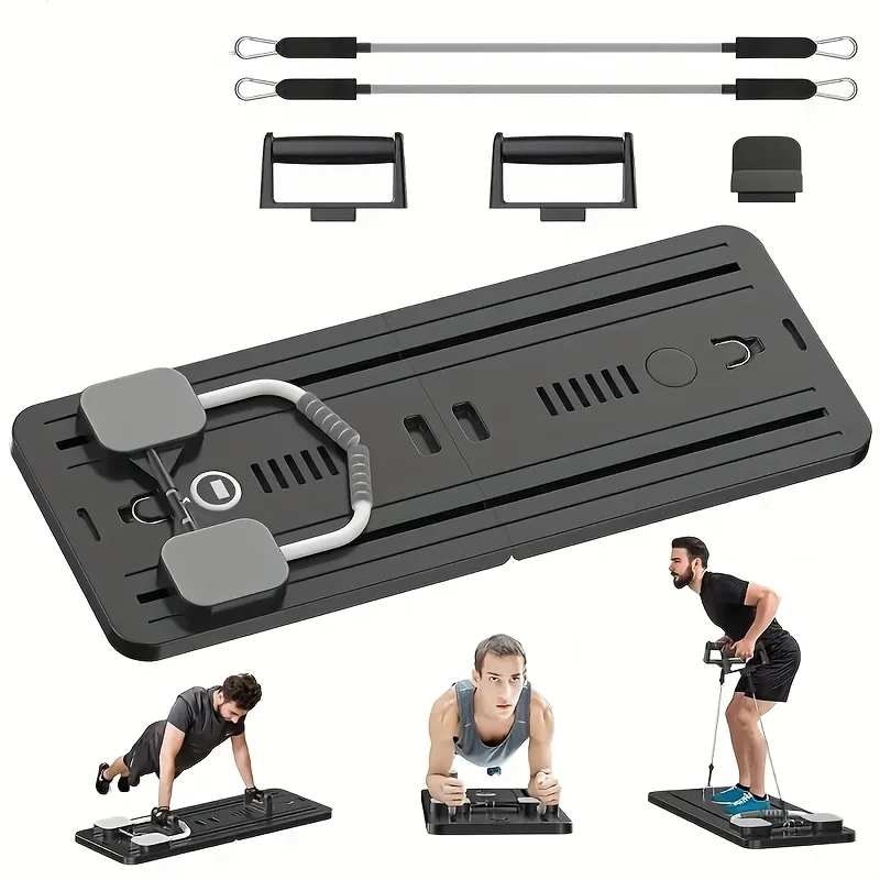 Foldable Pilates Reformer Board AB Exercise Training Machine Pilates Board Roller Total Core Fitness Equipment