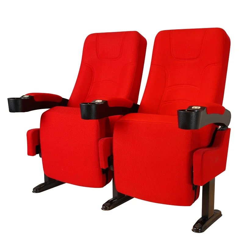Best Selling Red Fabric Cinema Chairs Durable Cinema Seats For Indoor