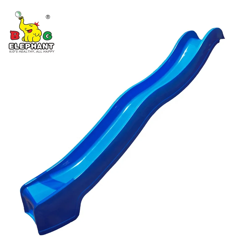 Factory Supplier Outdoor Playground Accessories Slide Large Long Plastic Water Wave Plastic