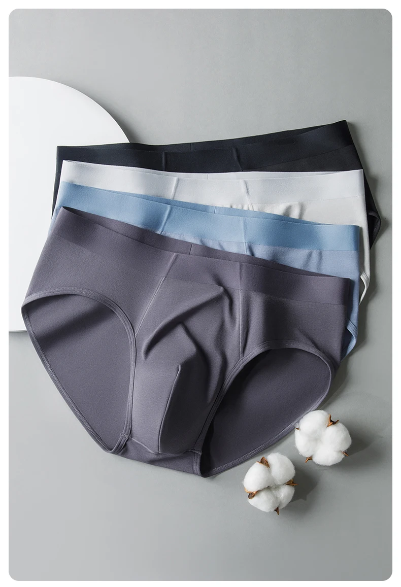 New Arrival Men's Underwear Breathable  Antibacterial Cotton Men's Briefs Cotton Men's Underpants Custom OEM Supplier