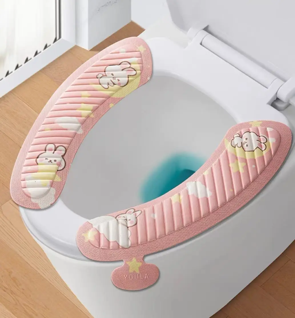 Waterproof Quick-drying Cushion Soft Pad Non-slip Toilet Seat Cover With Rubber Cushion Eva Material