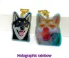 hologgraphic rainbow color
